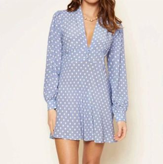 Rixo Womens Runway Sport Hebe Dress In Cornflower