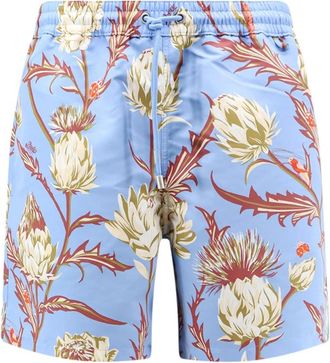 Loewe Zwembroek in technisch shellmateriaal - Heren - Strandmode - Blauw - S - Polyester - Badmode