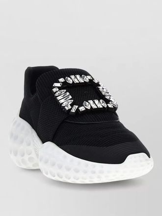 Roger Vivier crystal-embellished slip-on sneakers