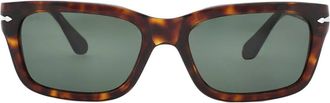 Persol Green Rectangular Unisex Sunglasses PO3301S 24/31 57