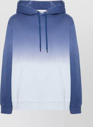 Lanvin cotton gradient logo-embroidered hoodie