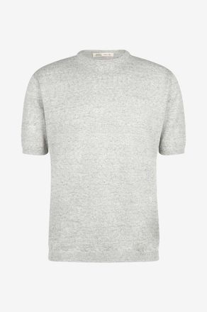 Maurizio Baldassari Kurz&auml;rmeliges T-Shirt aus Leinen