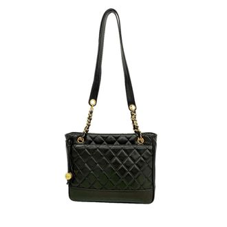 Chanel Black Leather Tote Bag (Pre-Owned)