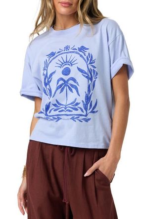 O'Neill Framed Flora Graphic Tee in Blue Jelly at Nordstrom, Size Xx-Large