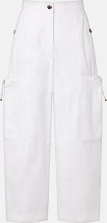 Max Mara Pantaloni Lepre in cotone a gamba larga