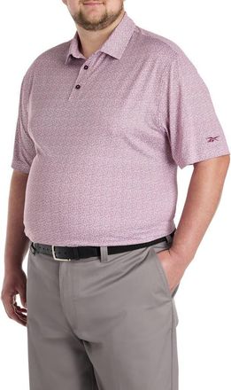 Reebok Big & Tall Connect The Dot Performance Polo Shirt in Black Cherry at Nordstrom, Size Xx-Large