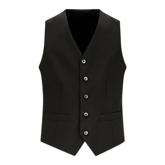 Corneliani Gilets - Heren - Pakken - Zwart - Maat: 3XL
