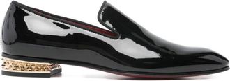 Christian Louboutin Dandy Rocks Loafers - Heren - Loafers - Zwart - 39 EU - Leer - Schoenen