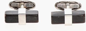 Corneliani Brass Cufflinks with Horn Detail size Unica