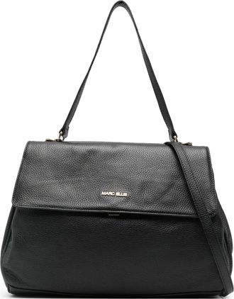 Marc Ellis Borsa tote media con logo - Nero