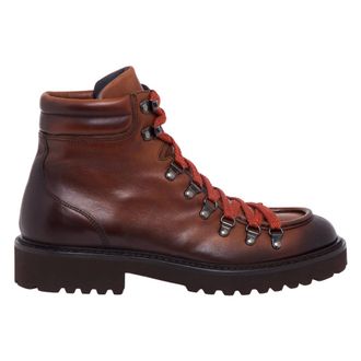Doucal's Combat Boot - male - Doucals - Lace-up Boots - Brown - 11 UK - Shoes