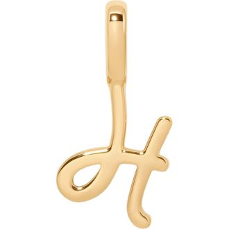 Made by Mary Script Initial Charm Gold Vermeil in Gold Vermeil Initial H at Nordstrom
