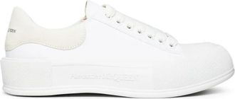 Alexander McQueen Deck Plimsoll Lace Up Sneakers - Dames - Sneakers - Wit - 40 EU - Su&egrave;de - Schoenen