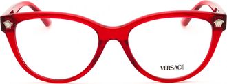 Versace 0VE3365U Oval Frame Eyeglasses - Red