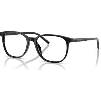 Dolce & Gabbana 51mm Rectangle optical glasses in Black at Nordstrom