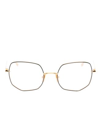Dita Eyewear Marea bril met geometrisch montuur - Goud