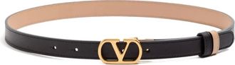 Valentino Garavani Cintura reversibile con fibbia logo - Nero