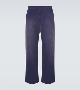 Miu Miu Cotton gabardine wide-leg pants