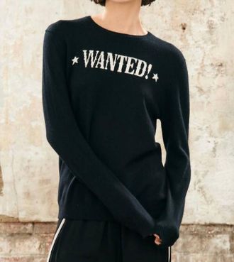 JUMPER 1234 Cashmere Wanted Crew In Black And Cream