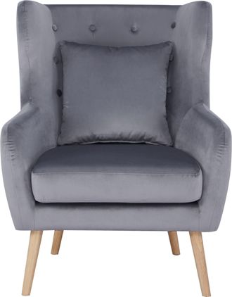 HOME AFFAIRE Ohrensessel »Yamuna« mit Sitzpolsterung, Gestell und Füsse aus Massivholz, Sitzhöhe 47 cm
