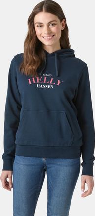 Helly Hansen Kapuzensweatshirt HELLY HANSEN W CORE GRAPHIC HOODIE, Damen, Gr. XL, navy, Obermaterial: 100% Baumwolle, Sweatshirts Kapuzensweatshirt, mit Kapuze, f&uuml;