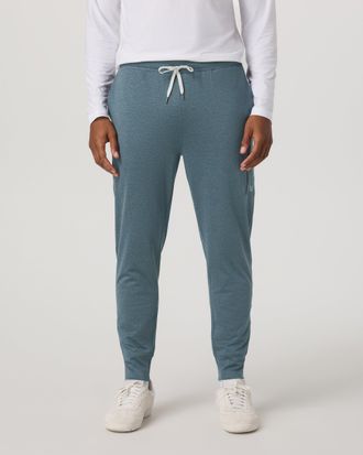 Vuori Clothing Sunday Performance Jogger Pants 28 | Blue Sea Heather | XS, Size Extra Small