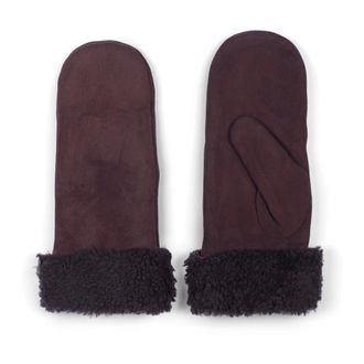 Howard London Accessoires, Dames, Bruin, 8 1/2 IN, Wol, Elsa Leather Gloves