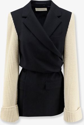 Dries Van Noten Blazer Beline Bis in lana con manica in contrasto - DRIES VAN NOTEN - gender_Woman