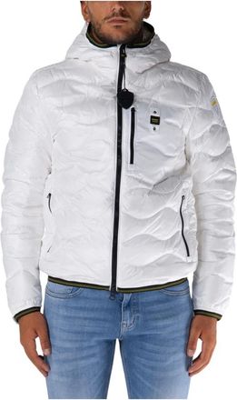 Blauer Winter Jackets, male, White, Size: XL Short Wave Puffer Jacket