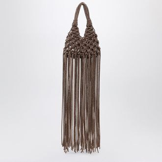Hibourama Bags Vannifique Mini Topaz Bag With Crystals And Fringes