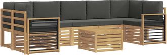 vidaXL Juegos De Sof&aacute;s Madera De Acacia S&oacute;lida Vidaxl
