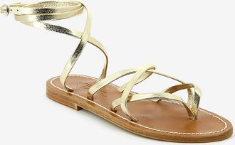 K.Jacques Riemchensandalen aus Leder Zenobie Metyl