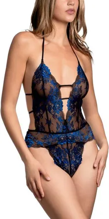 In Bloom by Jonquil Oakley Lace Teddy in Black at Nordstrom, Size X-Small