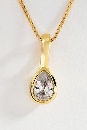 Set & Stones Teardrop Birthstone Necklace