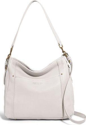 American Leather Co. Austin Convertible Leather Shoulder Bag in Cream at Nordstrom Rack