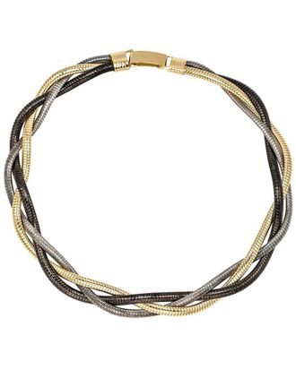 Eyecandy LA Eye Candy La Sarah Meshed Three-Tone Collar Necklace