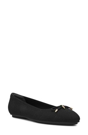 Anne Klein Luci Flat in Black Knit at Nordstrom, Size 5.5