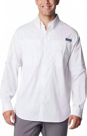 Columbia Super Tamiami Long Sleeve Shirt In Sorbet/ Multi Gingh