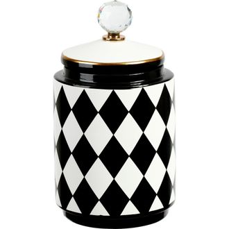Mark Roberts 11 Harlequin Urn with Lid, Medium in Black at Nordstrom