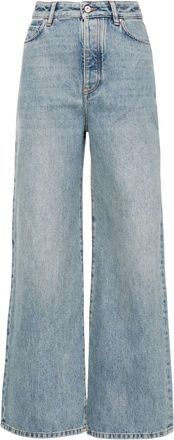 Loewe high-rise wide-leg jeans - women - Polyester/Cotton/Cotton - 40 - Blue
