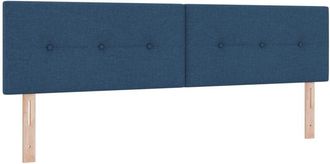 vidaXL Headboard Height Adjustable with Headboard Blue 180 cm Fabric Vidaxl