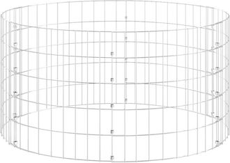 vidaXL Compostador De Jard&iacute;n Acero Galvanizado &Oslash;100x50 Cm Vidaxl