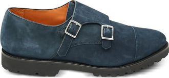 Andrea Ventura Suède gespschoenen - Blauw
