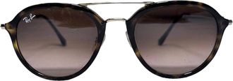 Ray-Ban Ray Ban RB4253 pilotenzonnebril met dubbele brug in bruin acetaat