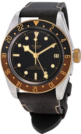 Tudor Black Bay Automatic Chronometer Black Dial Root Beer Bezel Mens Watch M79833MN-0003