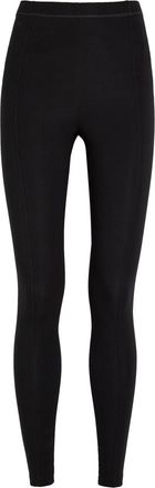 Another Tomorrow Stretch-jersey Leggings - Black - S (UK8-10 / S)