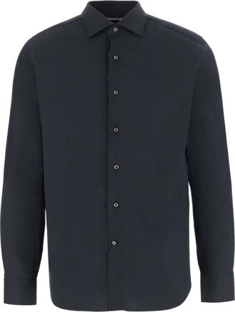 Alessandro Gherardi Tailored Stretch Cotton-Blend Casual Shirt