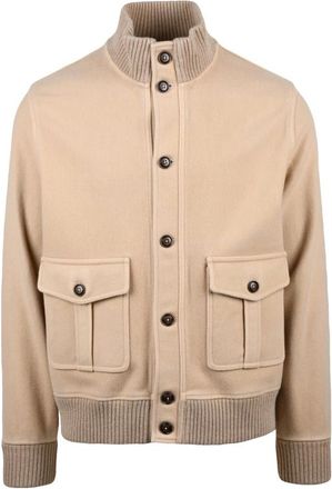Circolo 1901 Jassen, Heren, Beige, L, Wol, Giubbotto in Panno