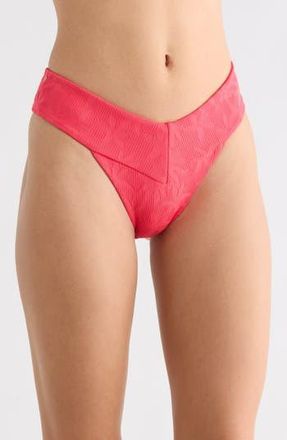 Volcom Blossom Daze Cheeky Bikini Bottoms in True Red at Nordstrom Rack, Size Medium