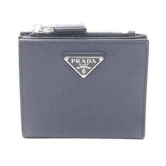 Prada Pre-owned Wallets, unisex, Blue, Size: ONE SIZE Pre-owned Bi-fold Wallet